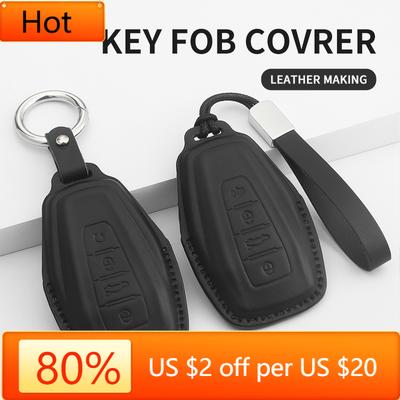 Interior Mouldings Leather Car Key Case Cover Protector Shell Fob Accessories  For Geely Coolray X6 X7 EX7 Geometry C Emgrand Gl