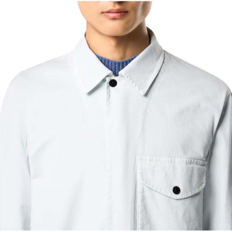 STONE ISLAND Ss26 Frühling Sommer Kollektion Einzelne Tasche Design Vielseitig Bequem Langarmhemd Unisex Hemden L1S151200001S0004-V0141
