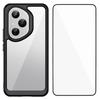 For Honor 400 Pro 5G (Global) Phone Case WANLONFENG XC Series TPU Acrylic Cover with Tempered Glass (Big Lens Hole)