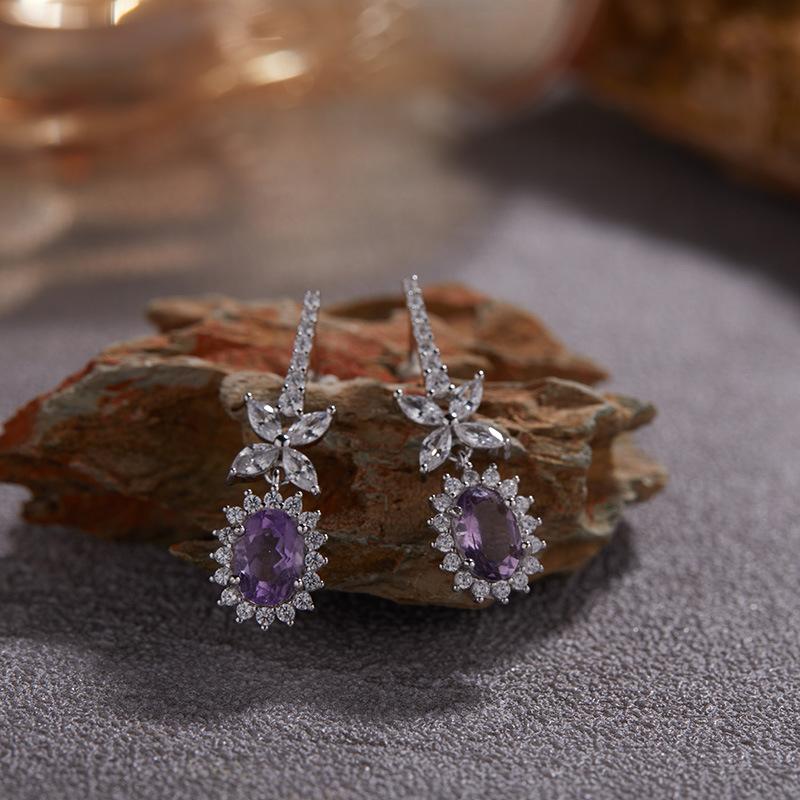 Princess Diana Premium S925 Sterling Silver 18K Gold Natural Treasure Necklace Pigeon Egg Pendant Clavicle Chain Does Not Fade