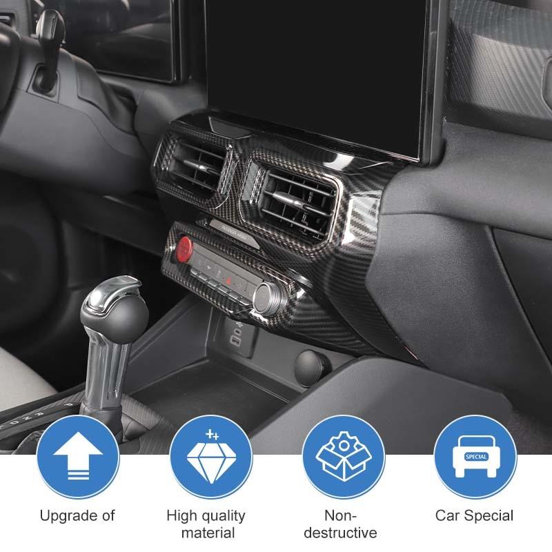 Vhodné pre Ford Mustang 2024 a novšie ABS Panel Dekoračný Kryt Ventilačnej Mriežky Klimatizácie Ochranná Nálepka Doplnky Interiéru Auta
