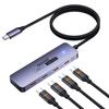 10Gbps 4ª Geração 10G Dados 1M Trançado de Nylon Alumínio para 4 Compatível com MacBook iPad e Mais e Saída de Vídeo Não Hub USB-C, Portas, USB-C 3.2 2,
