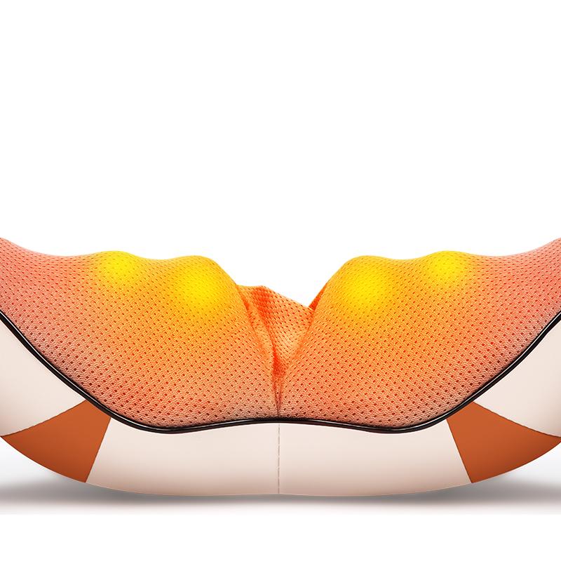 JINKAIRUI Neck Massager Shoulder Back Massage Machine Kneading Shiatsu Heating Massage Tool Home Office Car Use