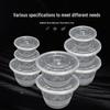 Disposable Round Bowl with Lid, 450ml
