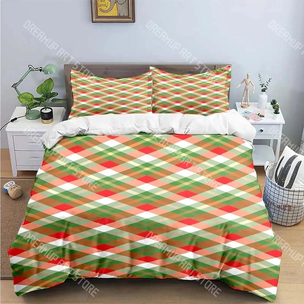 Classic Plaid, Square Print Bedding Sets Exquisite Bed Supplies Set Duvet Cover Bed Comforter Set Bedding Set Luxury Gift