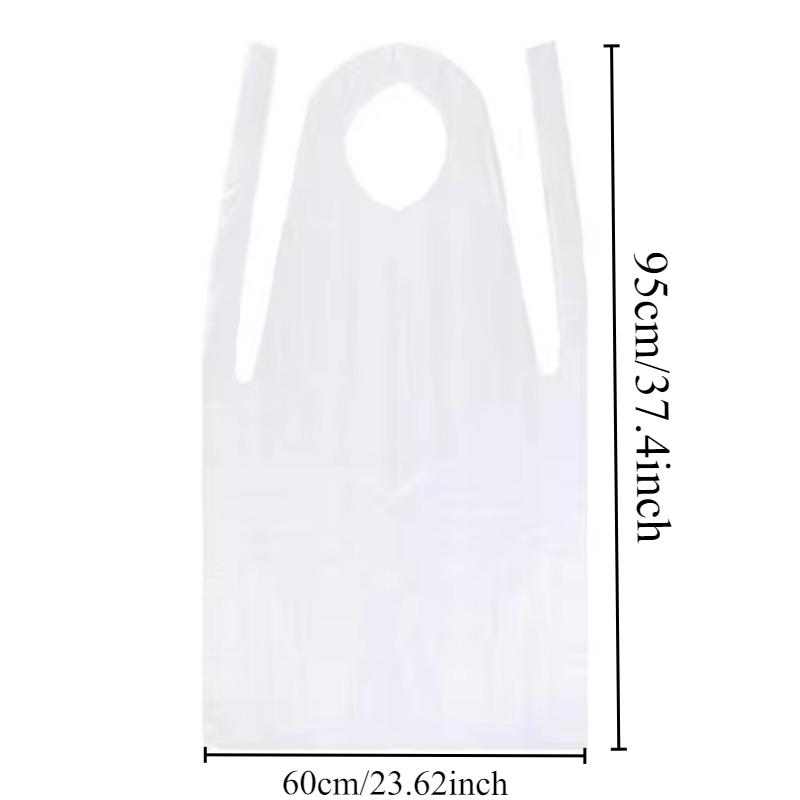 Disposable Apron Clear Plastic Apron Painting Party Kitchen Cooking Housework Picnic DIY Craft Household Cleaning Tools