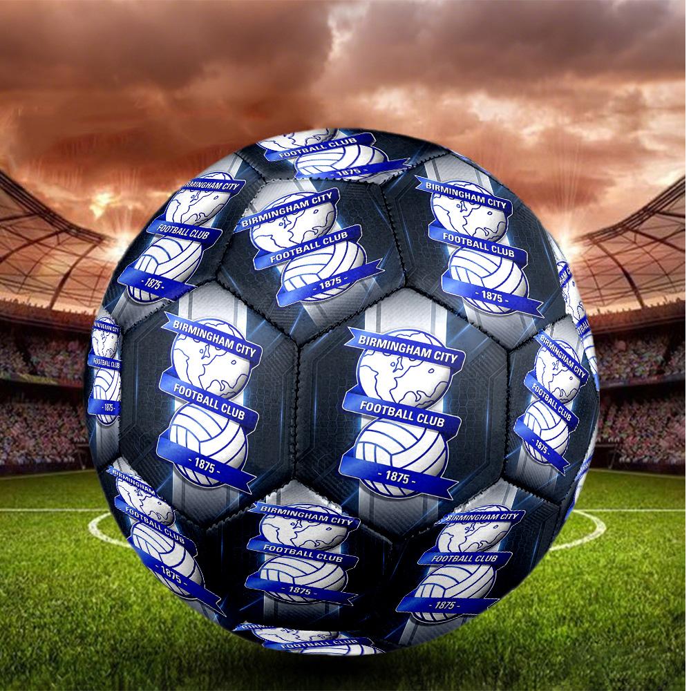Birmingham City Taglia 5 Pallone da Calcio Alta Elasticità Pallone da Calcio Per Competizione All'aperto Allenamento Quotidiano Gioco
