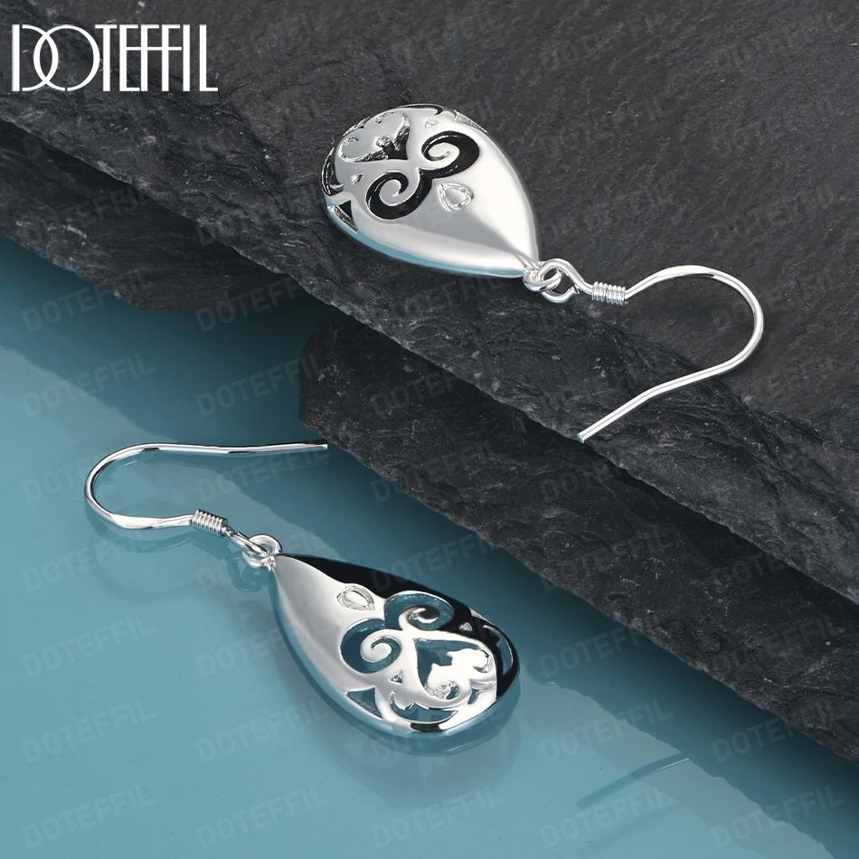 925 Sterling Silver Grimace Ear Piercing Earrings Fashion Wedding Jewelry
