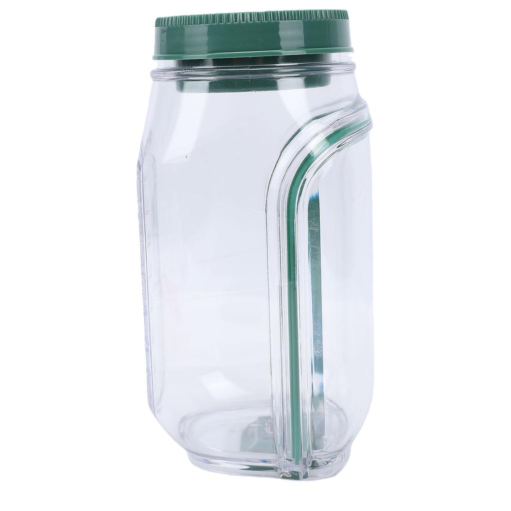 Salad Jar 1000ml Side Open Vertical Layering Salad Container with Sauce Compartment Reusable Leakproof Microwave Safe