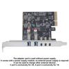 Highly Speed USB3.2 Gen 2 PCIE 4X 5 Port Adapter Card with Type A &Type C Interfaces for Widely Use PCIe Converters