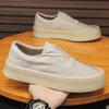 New Spring Men's Shoes Lazy One-pedal Casual Versatile Canvas Shoes Thick-soled Non-slip Wear-resistant Soft Ground Shoes