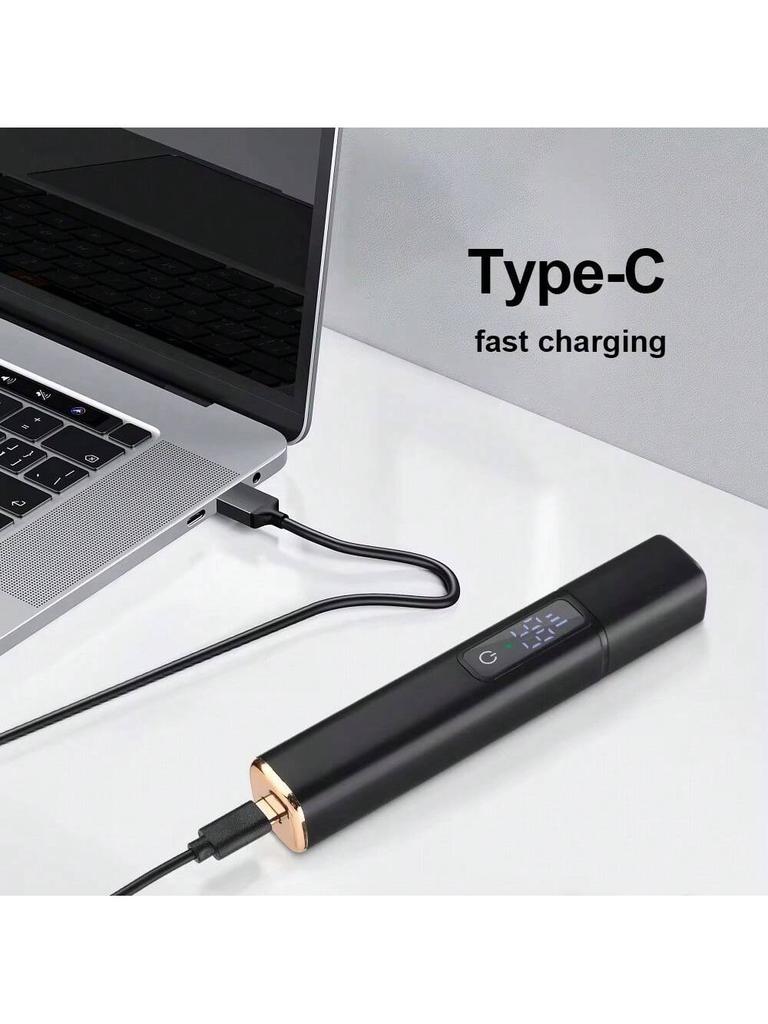 Electric Nose Hair Trimmer Portable Nose Ears Hair Eyebrow Trimmer for Men Rechargeable Nose