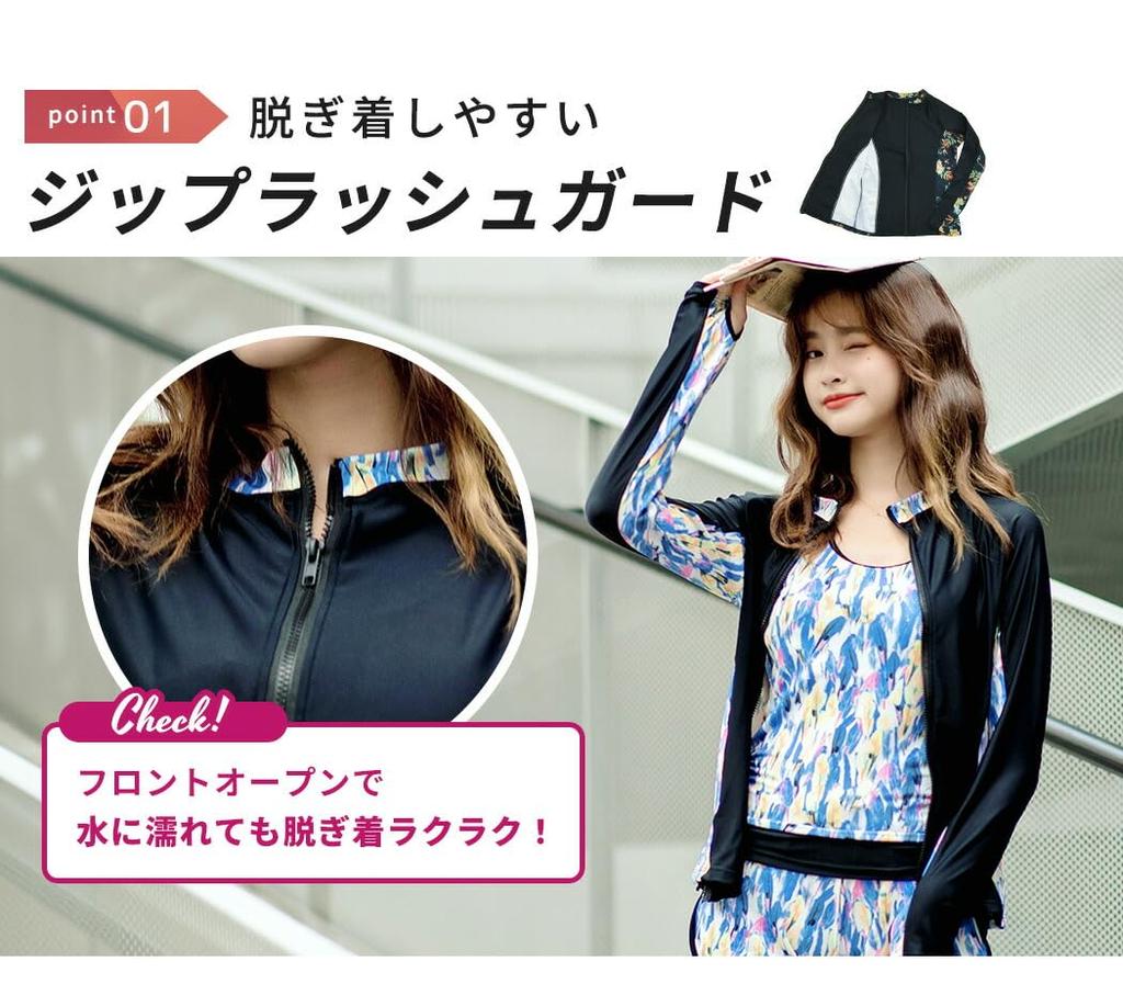 Teddy Fitness Rash Guard Includes Tank and Long Sleeve Rash UPF UV Protection Size L Women's 5-Piece Set, Top, Leggings, Guard, 50+ (98.7%),