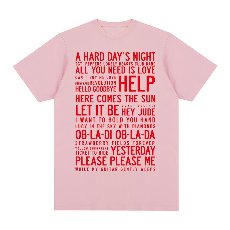 Hey Jude Einige Songs Vintage T-Shirt Rockband Baumwolle Herren T-Shirt Neues TEE TSHIRT Damen Oberteile