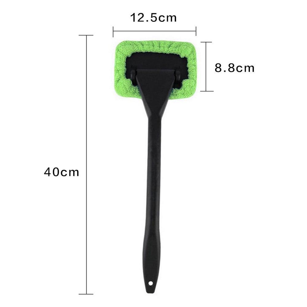 Car Window Cleaner Brush Kit Multifunction Windshield Wiper Microfiber Brush Auto Cleaning Wash Tool with Long Handle Household Auto Accessories