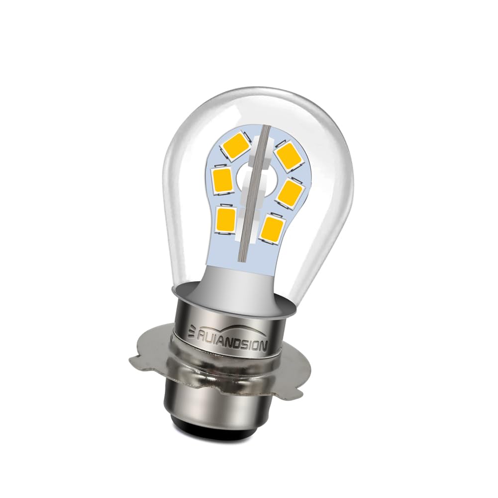 Ruiandsion P15D-25-3 LED Motorcycle Light Bulb Warm White AC/DC 6V P15D-25-3 белый