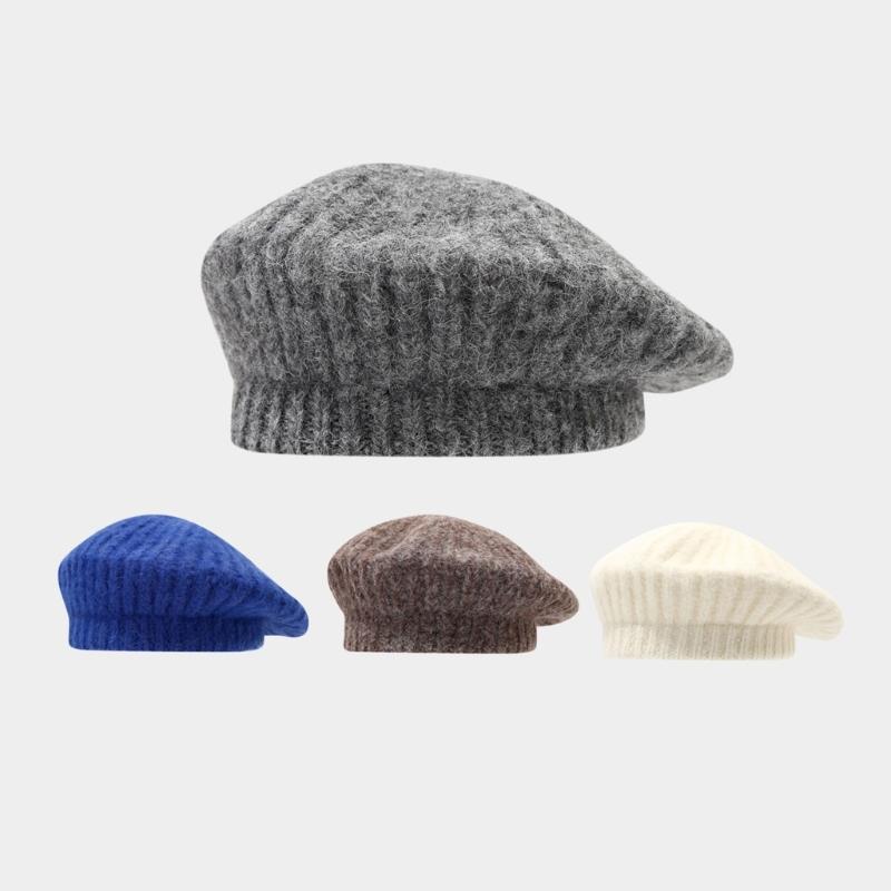 Breathable Wool Blend Beret Design Cold Weather Hat Adjustable Fit Autumn Winter Hat For Men And Women