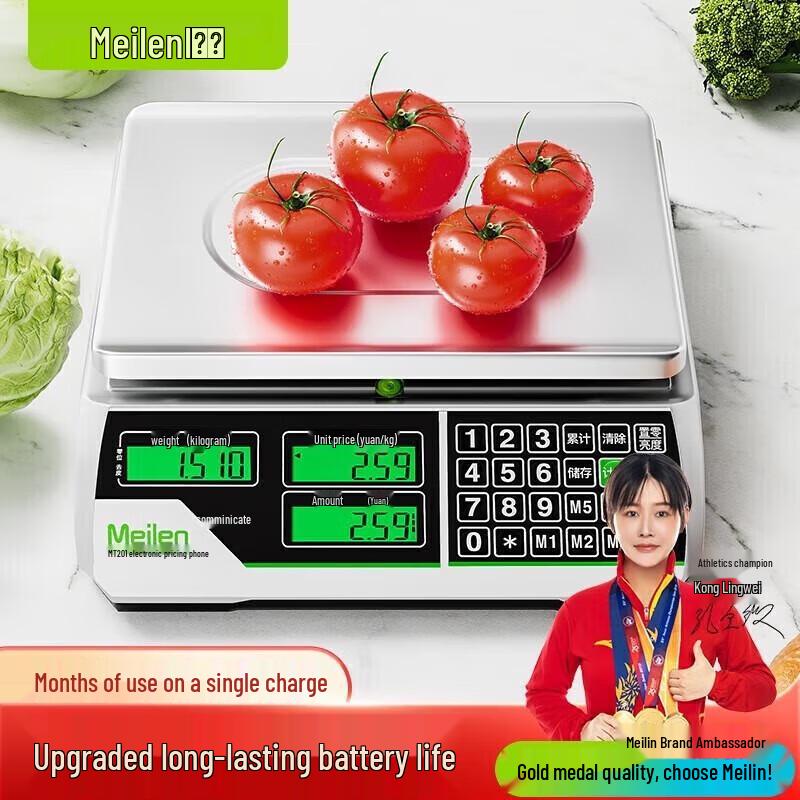 Meilen Commercial Waterproof Electronic Pricing Scale 30kg