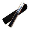 [Hanakanzashi] Women's Clematis Fan Set with Fan Case, White, Indigo, Navy Blue, 21cm [1061 Clematis]