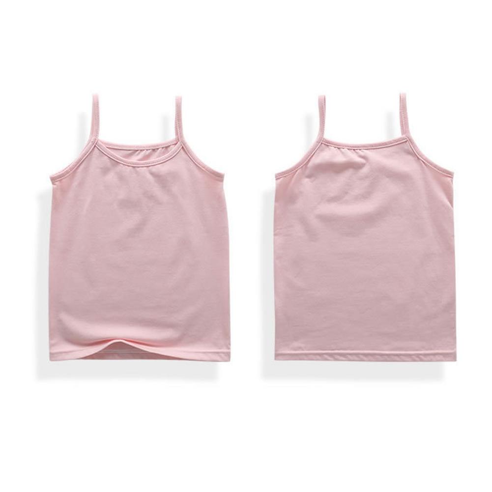 Dziewczęcy gładki top na ramiączkach bez rękawów