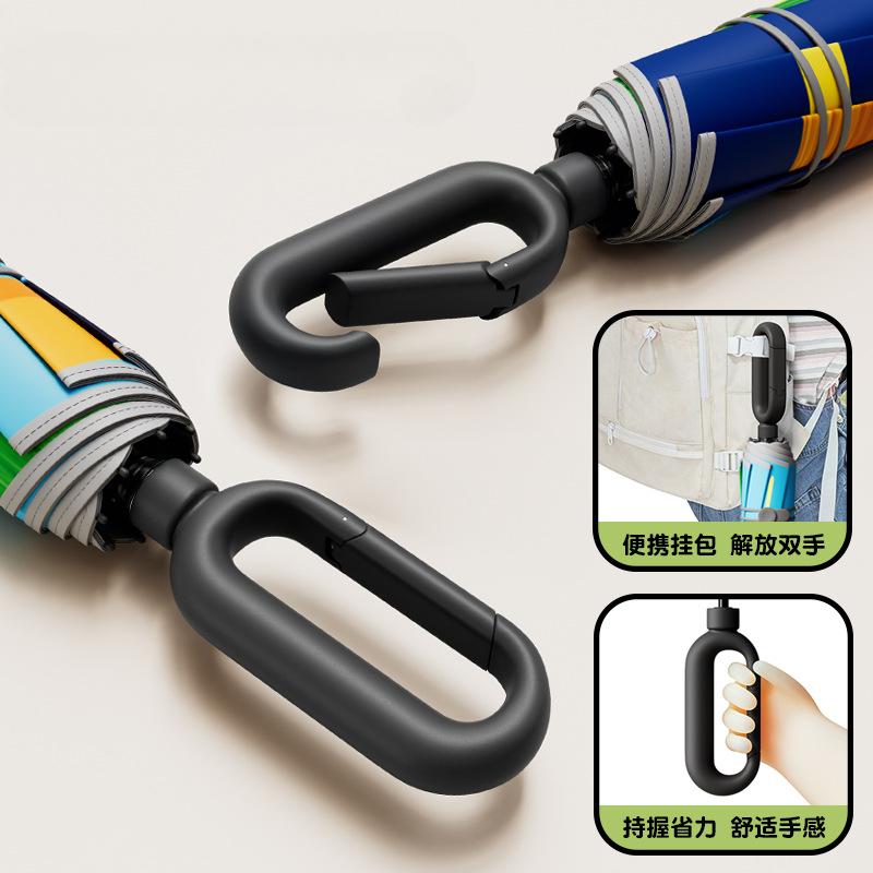 Buckle Handle Folding Telescopic Kids Umbrella for Girls Boys UV/Sun Protection Strong and Portable Compact Durable Lightweight