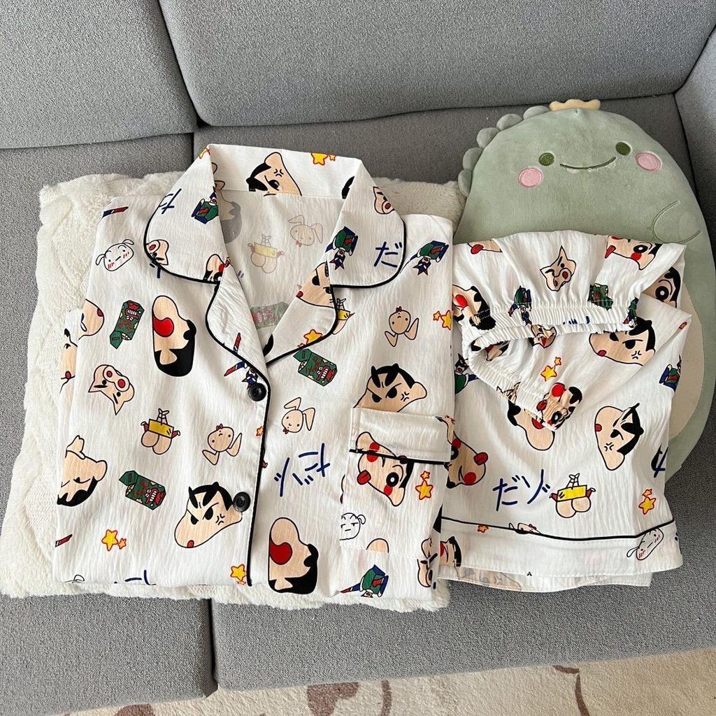 Sommer neue Pyjamas Damen kurzärmelig Shorts dünne Wolkenbaumwolle Cartoon niedlich große Größe Koreanische Version Loungewear