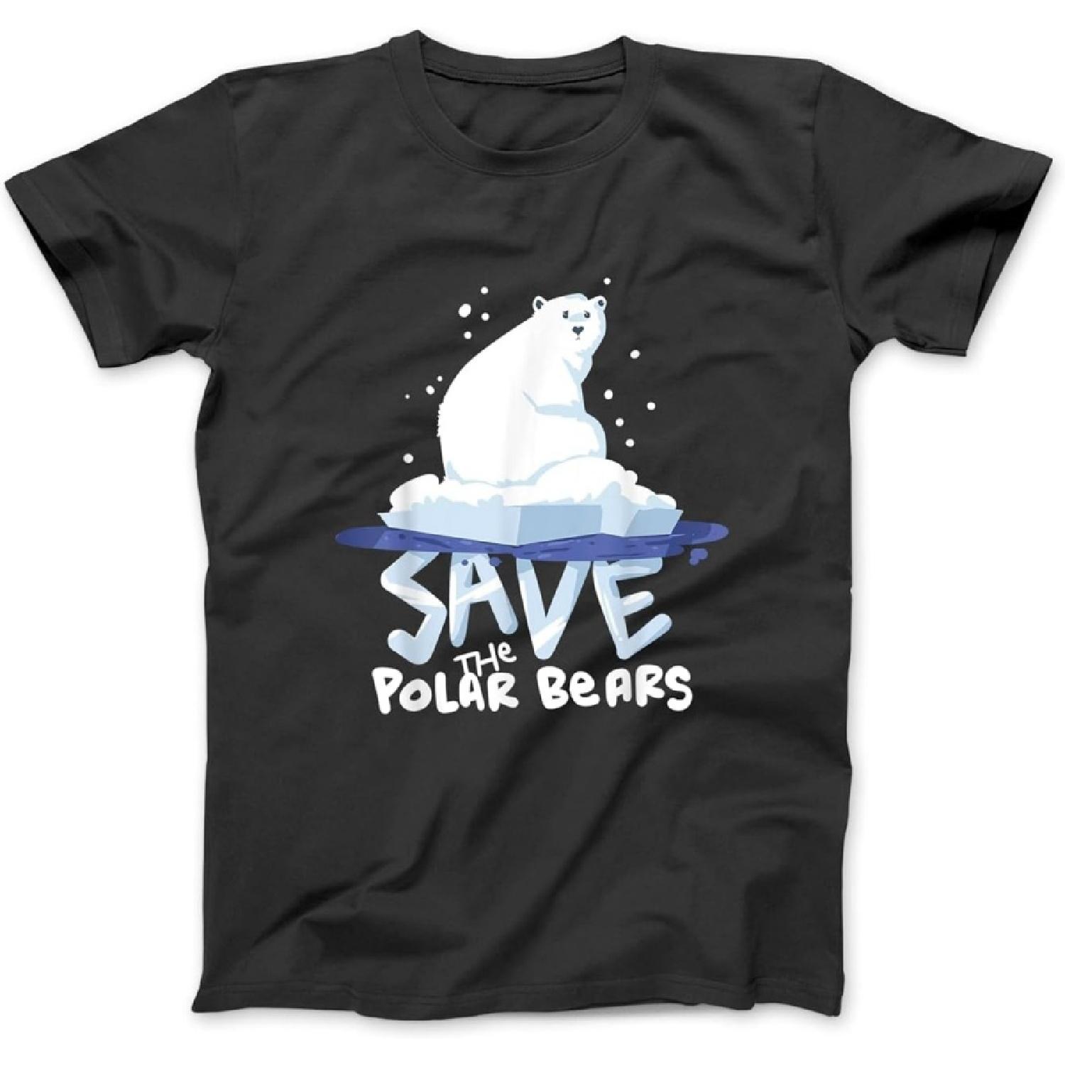 Save The Polar Bears T-Shirt Save Animals Shirt Gift S
