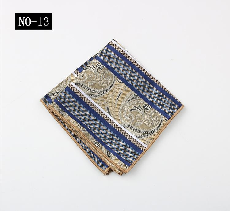 Pattern Chest Towel Men'S Suit Gentleman Wedding Red High-End High-Density Small Square Towel Handkerchief Banquet Host Pocket Towel