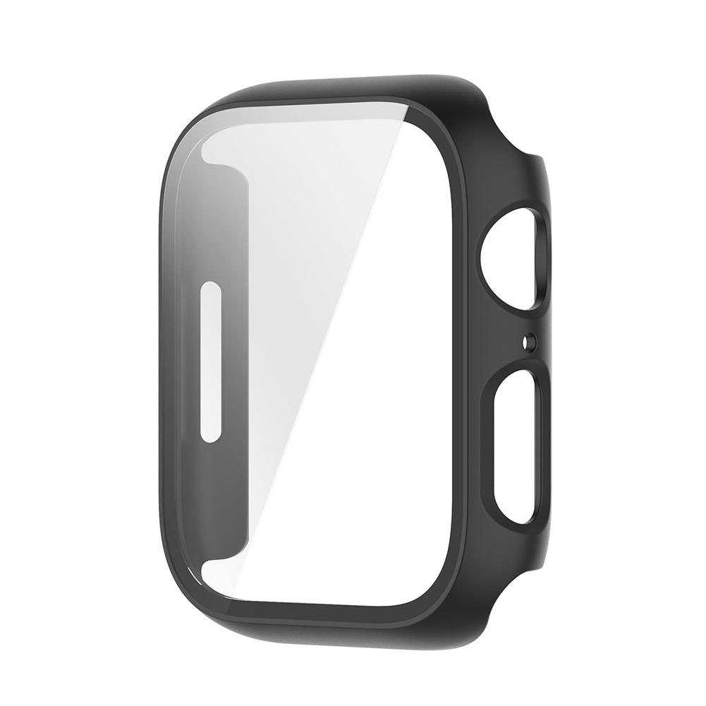 Bumper Cover for Apple Watch 7 41mm Tempered Glass Film Screen