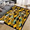 Cleo De Nile Flannel Printed Carpet, Home Sofa Decoration for Living Room & Bedroom, Non‑Slip Play Flannel Floor Mat for Game Room