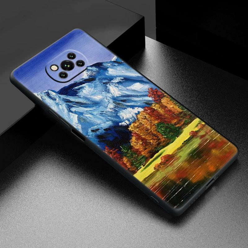 Schnee Berglandschaft Handyhülle für iPhone Samsung Galaxy Redmi Xiaomi Oppo OnePlus Note SA 7 8 9 10 11 12 13 14 20 21 22 23 53 54 Pro Max Ultra