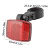 Light Rear Reflector, Safety Bicycle Rear Reflector, Bike Rear Reflector Waterproof Safety Warning Reflector