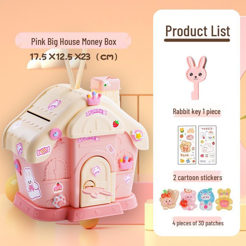 Mushroom House Money Box: DIY Savings for Kids, Boys & Girls Gift