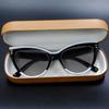 Retro Luxury Personalized Willow Nail Cat Eye Women'S Myopia Sunglasses Outdoor Neutral High-Quality Driving Sunscreen Glasses