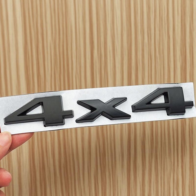 3D Chrome Black Nameplate 4X4 Logo Emblem Car Rear Trunk Sticker Badge for Jeep Grand Cherokee Wrangler Compass Accessories