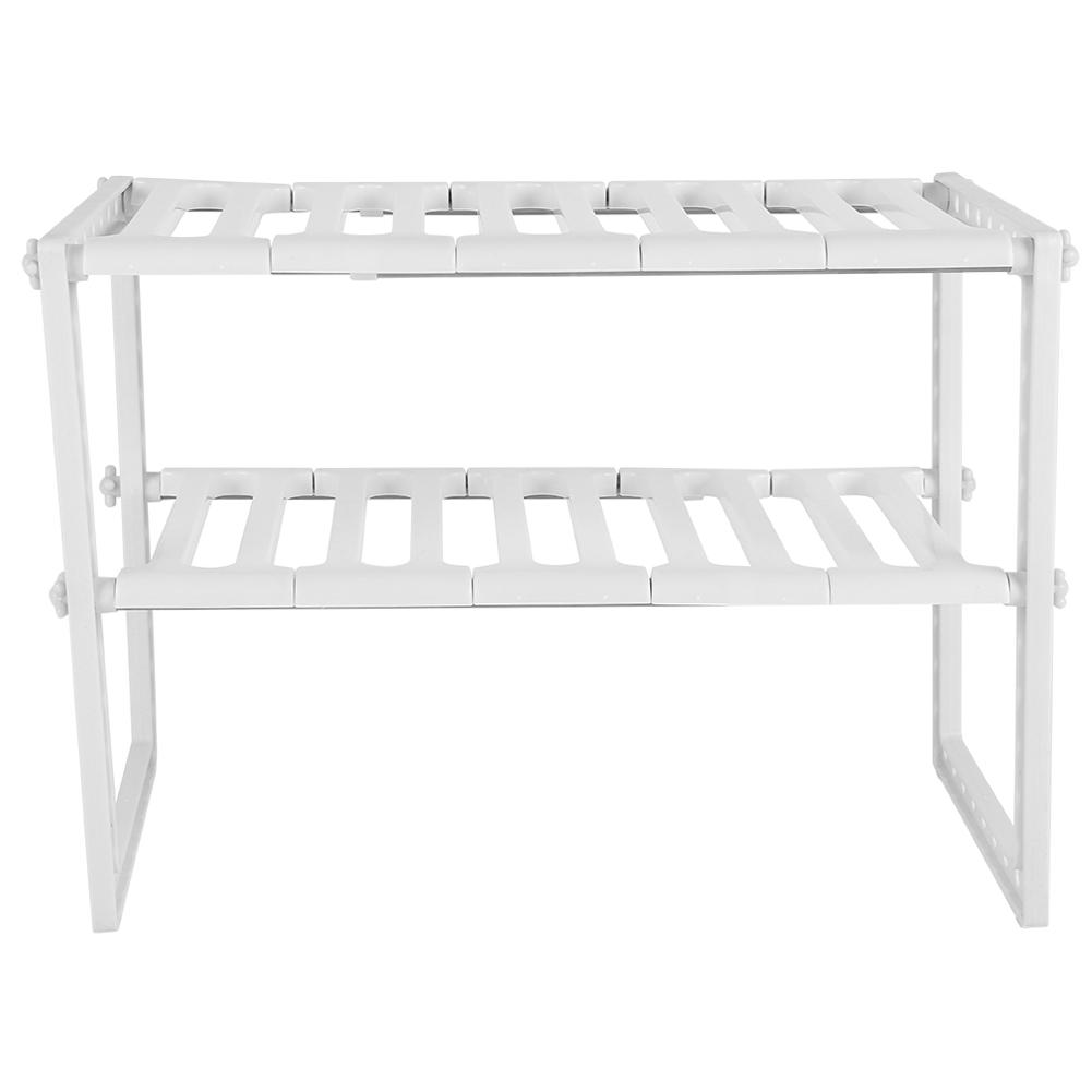 Telescopic Stand Storage Shelf Space Save Cupboard Extending Extra Home