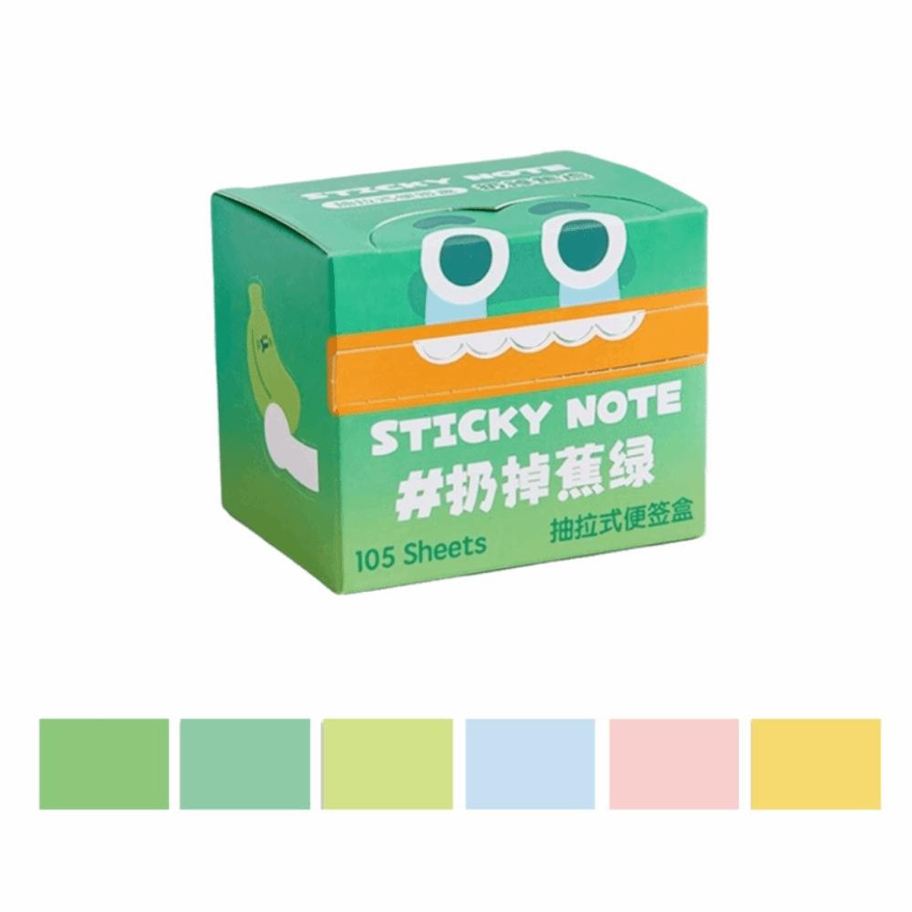 Perlmuttfarbene Ausziehbare Haftnotizen Kawaii Quadratisches Schreibblock Tragbare Cartoon-Notizblöcke Tagebuch