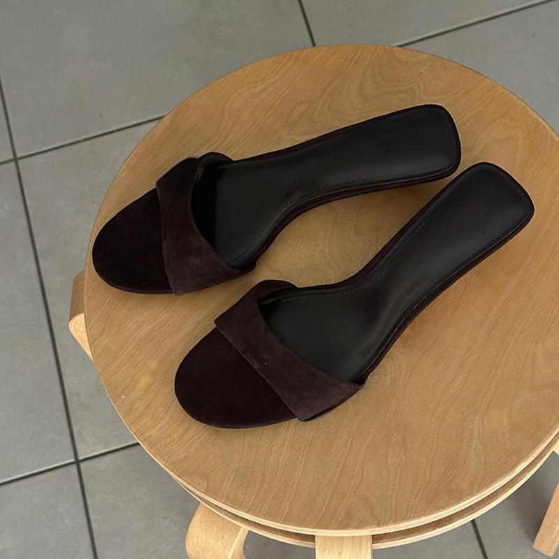 Designer Summer Women's Fashion Open Toe Slippers Elegant Wedges Heel Slides Ladies Evening Party Shoes