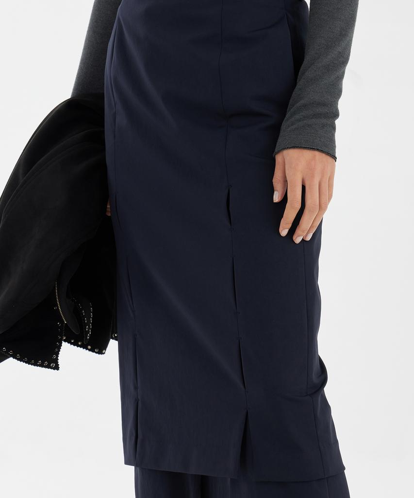 YOUTH Front-Slit Skirt - Navy
