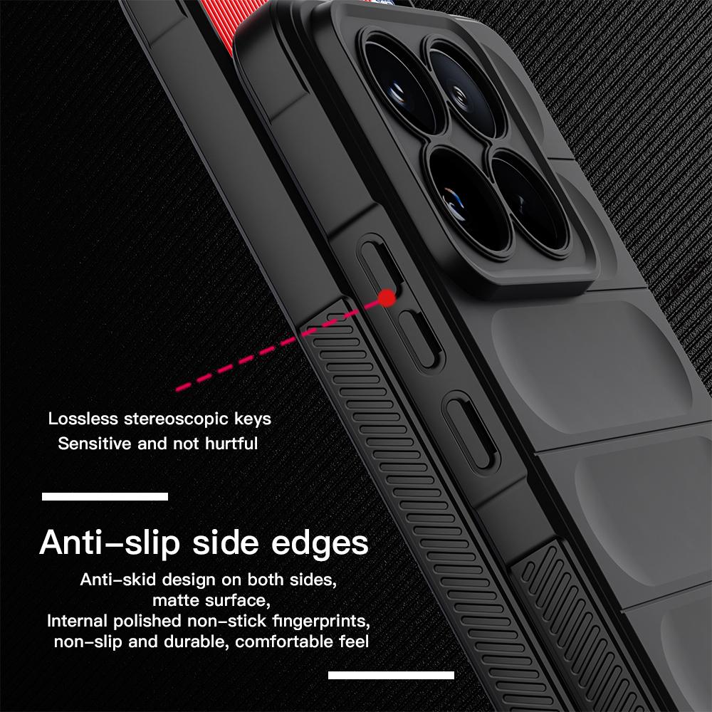 KEYSION Shockproof Matte Case for Xiaomi 15 5G 15 Pro Anti-skid Soft Silicone Phone Back Cover for Xiaomi 15 Pro 5G