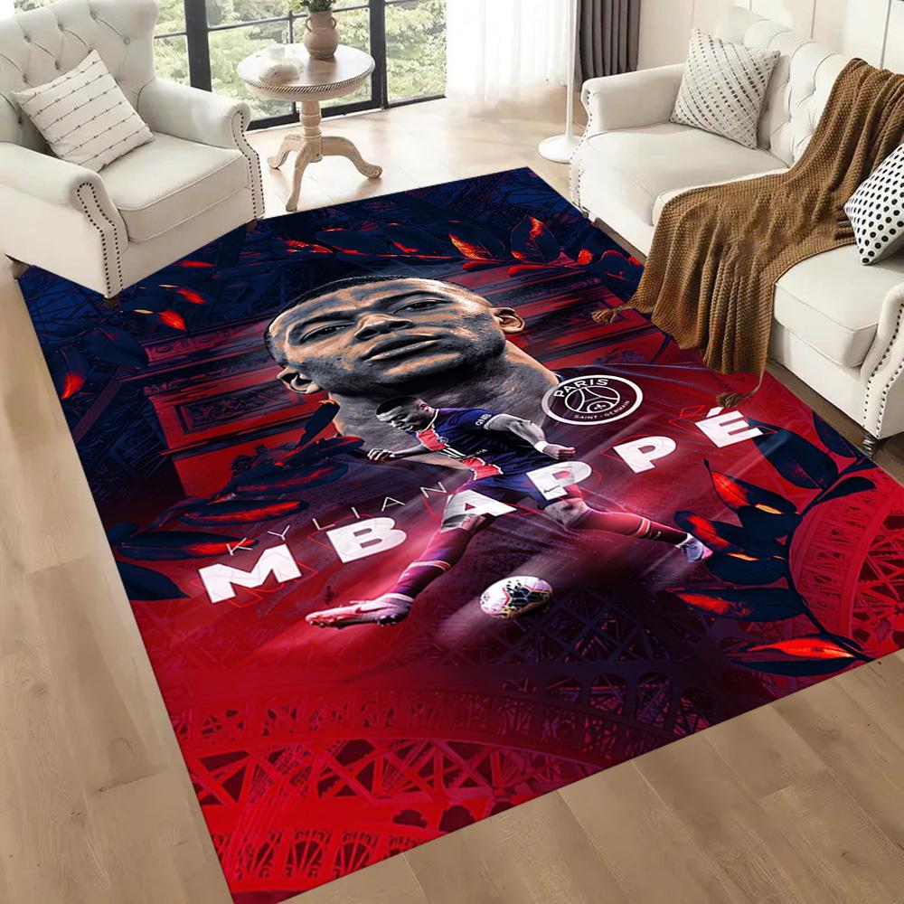 Mbappe 171 Floor Rug Office Rug Perfect for Dormitory Outdoor Dining Room Bedrooms Antislip Carpet Office home decor