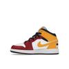 Air Jordan 1 Mid SE GS Motorsport Barnesko Hvit Svart Universitetsgull DJ0336-067