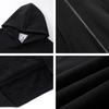 Unisex Retro Fleece-Lined Oversized Hoodie: Casual & Versatile for Autumn/Winter