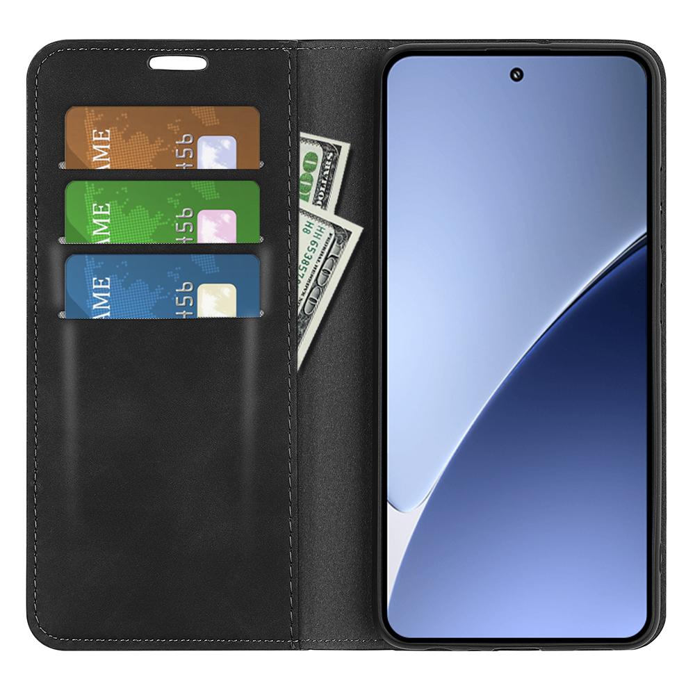 

For Xiaomi 15 Pro Case Skin-Touch Leather Wallet Phone Cover Grey