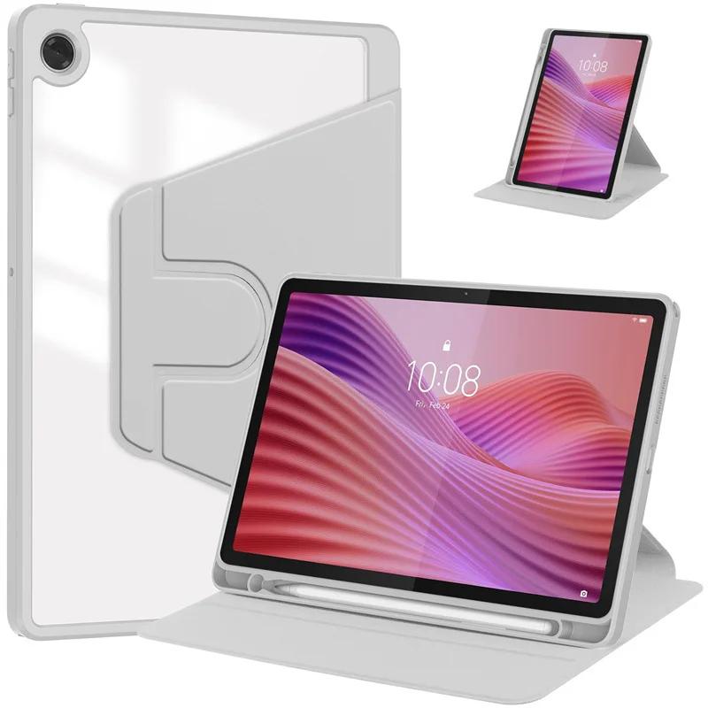 Pour Étui Tab 10.1 TB311FU Acrylique Support Rotatif 360 Tablette Funda Tab K10 2ème Génération TB311XU Coque 10.1 pouces Enfants Lenovo Tab 10.1 2025