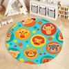Free Shipping Colorful Animal-Themed Kids' Room Circular Carpet Round Carpet for Home Sofa Bedroom,gift