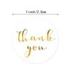 500pcs/roll Black Thank You Stickers 25mm Kraft Paper Sticker for Baking Wedding Decor Birthday Party Gift Cute Sealing Stickers