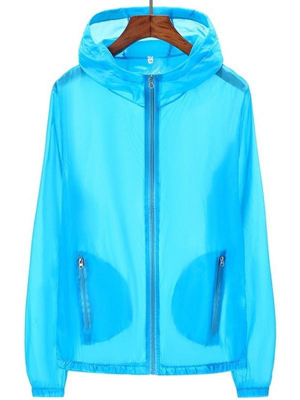 Unisex Summer Windbreaker with Custom Logo - Lightweight, Plus Size Sunscreen Jacket for Outdoor and Workwear