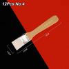 12Pcs/Set White Art Paint Brush Set Barbecue Brush  for Acrylic Oil Paint Varnishes Watercolor