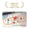 All Kinds of Wooden Track Set Wooden Railway Train Tracks Compatible with All Brands Wood Tracks Train Toys for Kids Gifts